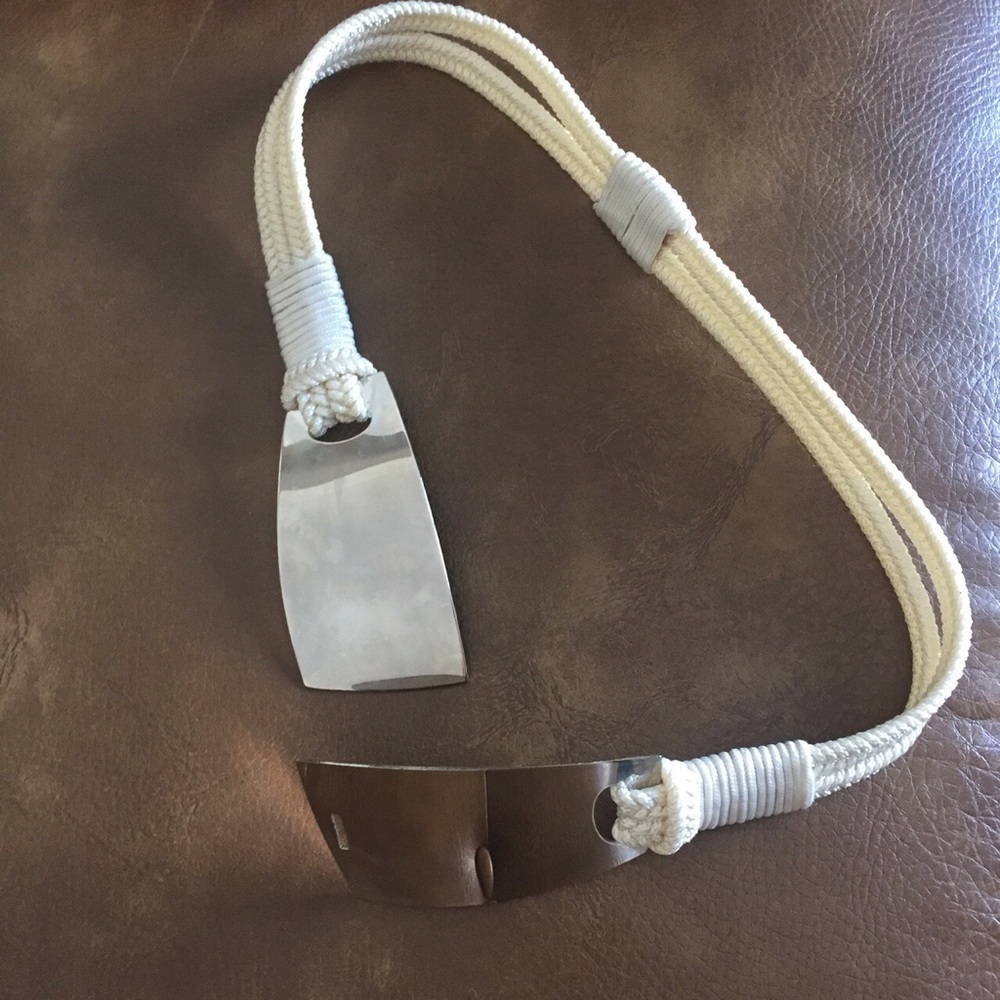 VINTAGE belt - cord and metal